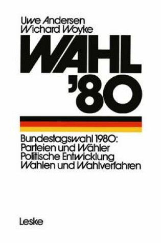 Cover of Wahl ’80