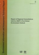 Book cover for Report of Regional Consultants Held for UNEP's First GEO TR97-3