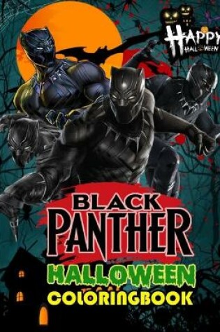 Cover of Black Panther Halloween Coloring Book