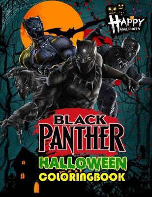 Book cover for Black Panther Halloween Coloring Book