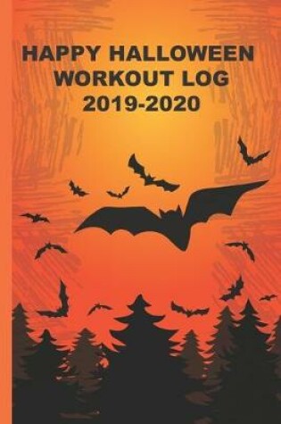 Cover of Halloween Ghost Workout log book & Fitness Journal