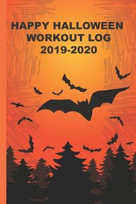 Book cover for Halloween Ghost Workout log book & Fitness Journal