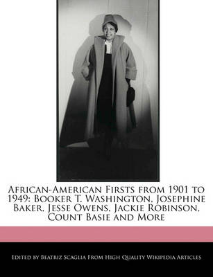 Book cover for African-American Firsts from 1901 to 1949