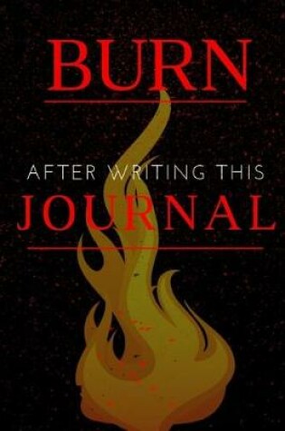 Cover of Burn After Writing this journal