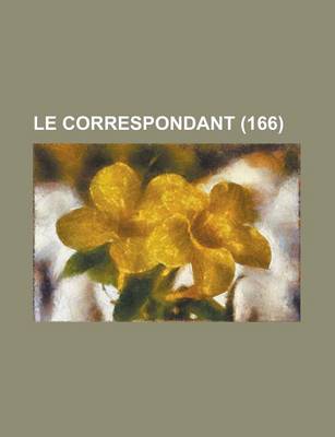 Book cover for Le Correspondant (166)