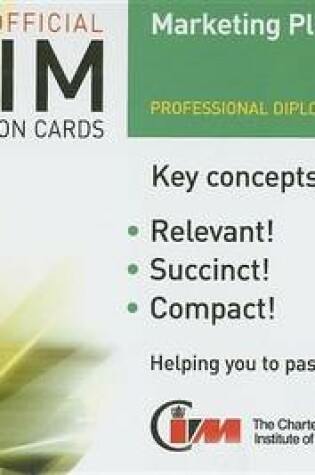 Cover of CIM Revision Cards Marketing Planning 05/06