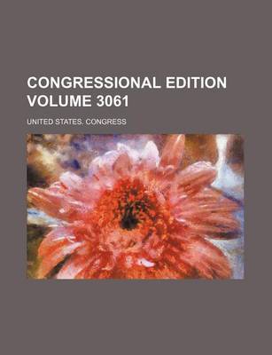 Book cover for Congressional Edition Volume 3061