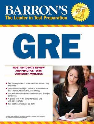 Book cover for Barron's GRE, 21st Edition