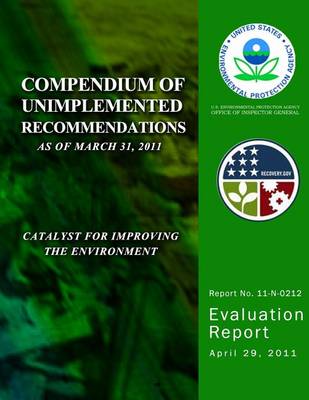 Book cover for Compendium of Unimplemented Recommendations as of March 31, 2011