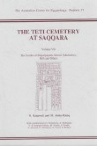 Cover of The Teti Cemetery at Saqqara 7