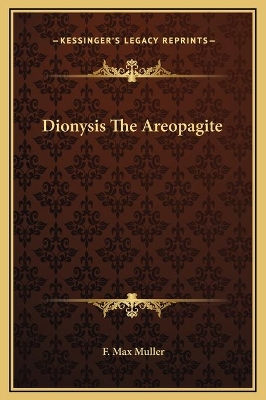 Book cover for Dionysis The Areopagite