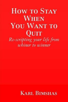 Book cover for How to Stay When You Want to Quit