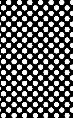 Book cover for Polka Dots - Black 101 - Lined Notebook With Margins 5x8
