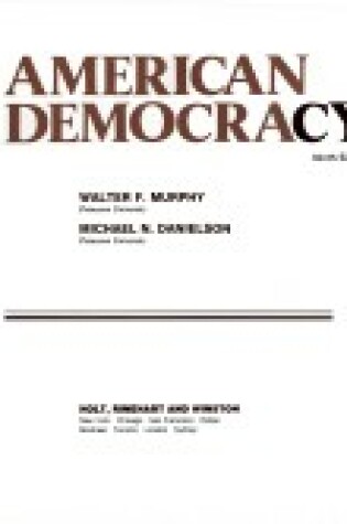 Cover of American Democracy