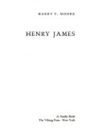 Cover of Henry James