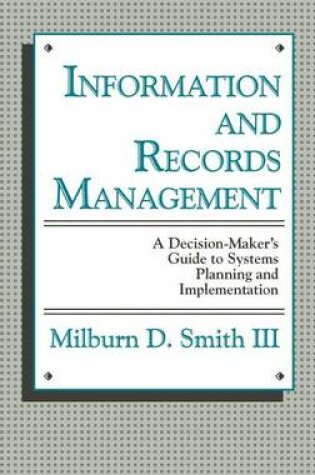 Cover of Information and Records Management