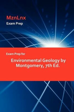 Cover of Exam Prep for Environmental Geology by Montgomery, 7th Ed.