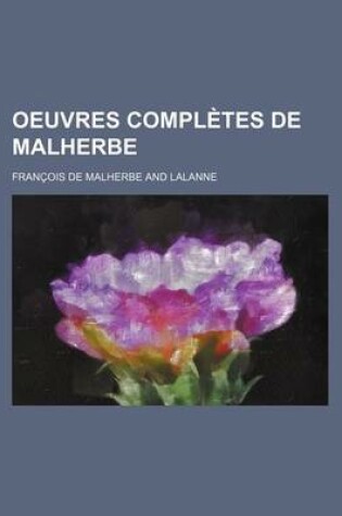 Cover of Oeuvres Completes de Malherbe