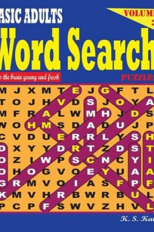 Cover of BASIC ADULTS Word Search Puzzles, Vol 3