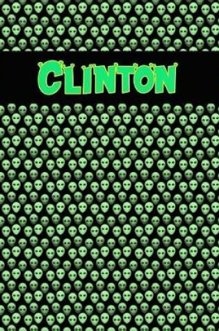 Cover of 120 Page Handwriting Practice Book with Green Alien Cover Clinton