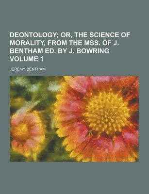 Book cover for Deontology Volume 1