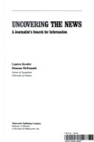Cover of Uncovering the News