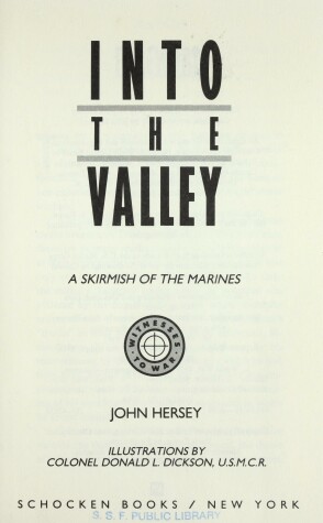 Book cover for Into the Valley : a Skirmish of the Marines