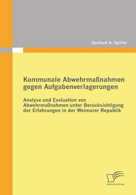 Book cover for Kommunale Abwehrmassnahmen gegen Aufgabenverlagerungen