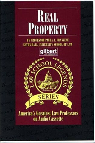 Cover of Gilbert Law Legends Real Prope