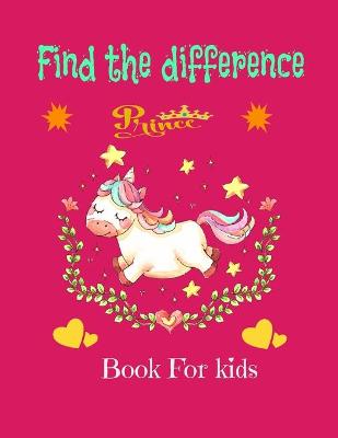 Book cover for find the difference book for kids