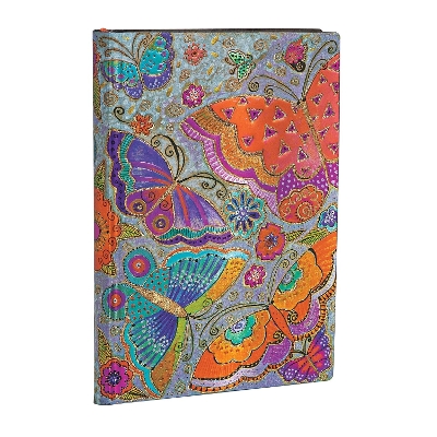 Book cover for Flutterbyes Mini Lined Softcover Flexi Journal (176 pages)