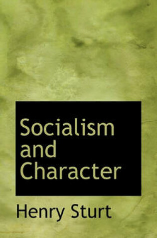 Cover of Socialism and Character