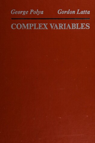 Cover of Complex Variables