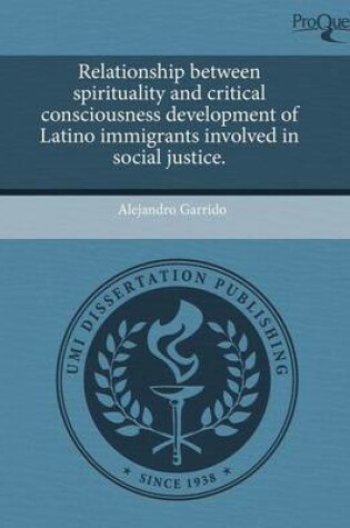 Cover of Relationship Between Spirituality and Critical Consciousness Development of Latino Immigrants Involved in Social Justice