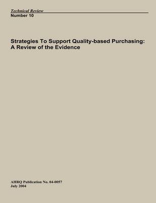 Book cover for Strategies to Support Quality-Based Purchasing