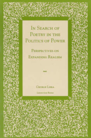 Cover of In Search of Poetry Politics CB