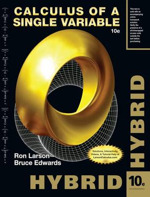 Book cover for Calculus of a Single Variable, Hybrid (with Enhanced Webassign Homework and eBook Loe Printed Access Card for Multi Term Math and Science)