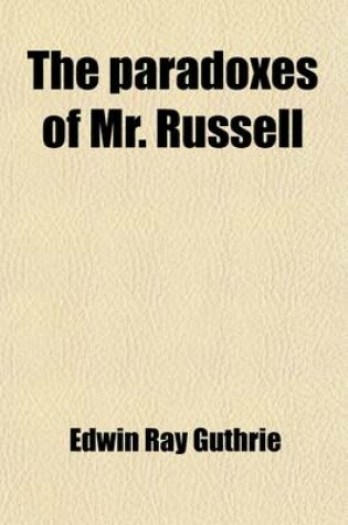 Cover of The Paradoxes of Mr. Russell