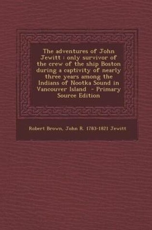 Cover of The Adventures of John Jewitt