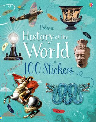 Book cover for History of the World in 100 Stickers