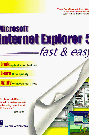 Cover of Internet Explorer 5 Fast and Easy