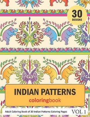 Book cover for Indian Patterns Coloring Book