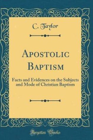 Cover of Apostolic Baptism