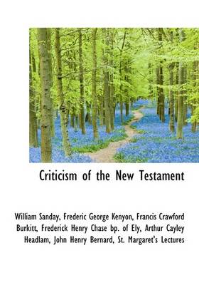 Book cover for Criticism of the New Testament