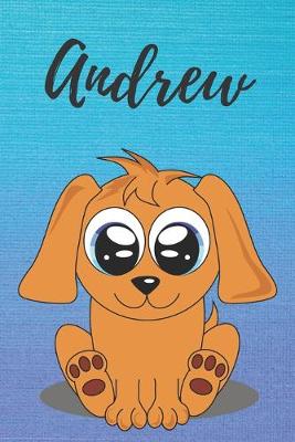 Book cover for Andrew dog coloring book / notebook / journal / diary