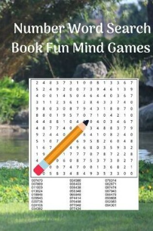 Cover of Number Word Search Book Fun Mind Games