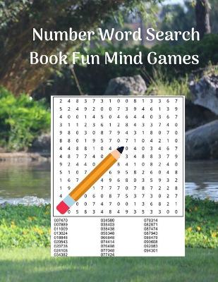 Book cover for Number Word Search Book Fun Mind Games