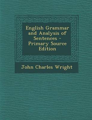 Book cover for English Grammar and Analysis of Sentences