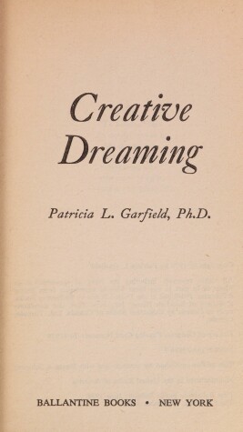 Book cover for Creative Dreaming
