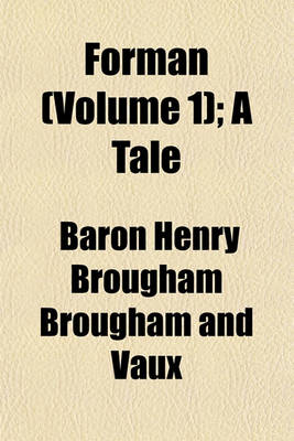 Book cover for Forman (Volume 1); A Tale